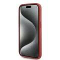 Калъф за iPhone 15 Pro - Karl Lagerfeld Diagonal Quilted Script (KLHCP15LPQQDSMGR) - Червен