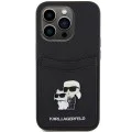 Калъф за iPhone 15 Pro - Karl Lagerfeld Saffiano Cardslot (KLHCP15LSAPKCNPK) - Karl&Choupette