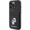 Калъф за iPhone 15 Pro - Karl Lagerfeld Saffiano Cardslot (KLHCP15LSAPKCNPK) - Karl&Choupette