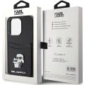 Калъф за iPhone 15 Pro - Karl Lagerfeld Saffiano Cardslot (KLHCP15LSAPKCNPK) - Karl&Choupette