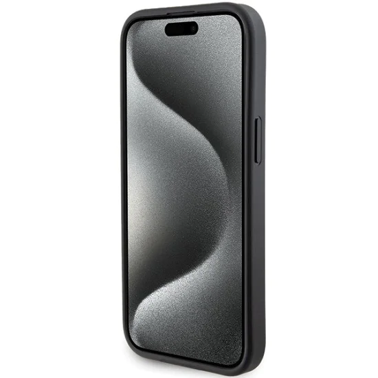Калъф за iPhone 15 Plus - Karl Lagerfeld Saffiano Gripstand (KLHCP15MGSACHPK) - Choupette Pins