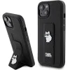 Калъф за iPhone 15 - Karl Lagerfeld Saffiano Gripstand (KLHCP15SGSACHPK) - Choupette