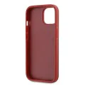 Калъф за iPhone 15 / iPhone 14 / iPhone 13 - Karl Lagerfeld Diagonal Quilted Script (KLHCP15SPQQDSMGR) - Червен