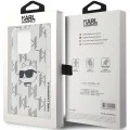 Калъф за iPhone 15 Pro Max - Karl Lagerfeld IML Luxury (KLHCP15XHKLKLPCHT) - Transparent Choupette Head&Monogram