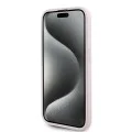 Калъф за iPhone 15 Pro Max - Karl Lagerfeld Diagonal Quilted Script (KLHCP15XPQXPQDSMGP) - Розов