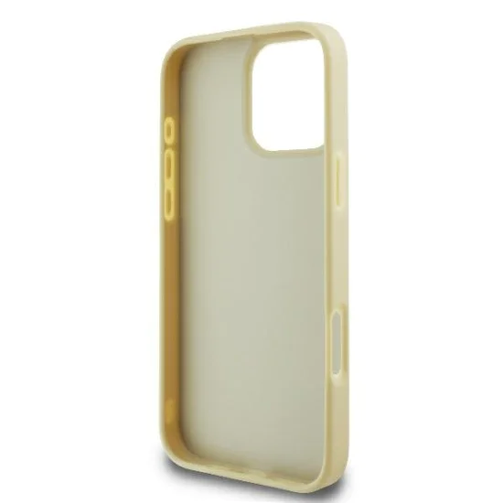 Калъф за IPhone 16 Pro - Karl Lagerfeld Hardcase Leather (KLHCHCP16LPFMFBFBKMD) - Метален подпис