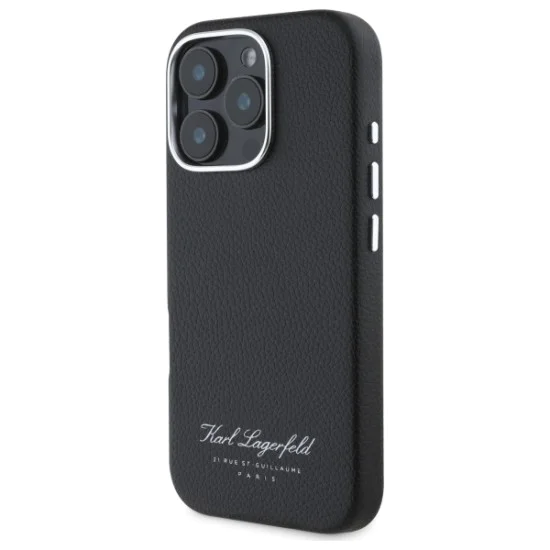 Калъф за IPhone 16 Pro - Karl Lagerfeld Hardcase Leather Hotel (KLHCP16LPGWCMKKHK) - RSG