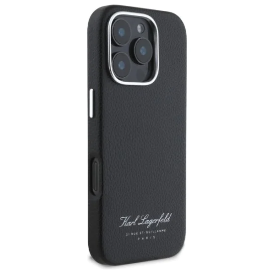 Калъф за IPhone 16 Pro - Karl Lagerfeld Hardcase Leather Hotel (KLHCP16LPGWCMKKHK) - RSG