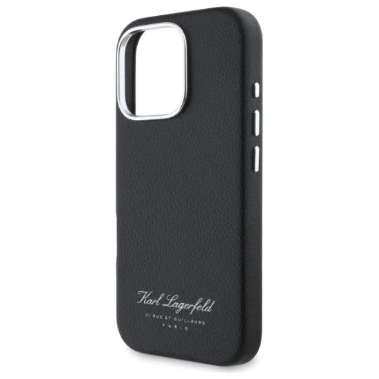 Калъф за IPhone 16 Pro - Karl Lagerfeld Hardcase Leather Hotel (KLHCP16LPGWCMKKHK) - RSG