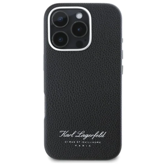 Калъф за IPhone 16 Pro - Karl Lagerfeld Hardcase Leather Hotel (KLHCP16LPGWCMKKHK) - RSG