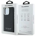 Калъф за IPhone 16 Pro - Karl Lagerfeld Hardcase Leather Hotel (KLHCP16LPGWCMKKHK) - RSG