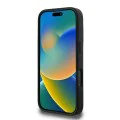 Калъф за iPhone 16 Pro - Karl Lagerfeld Diagonal Quilted Script (KLHCP16LPQQDSMGK) - Черен