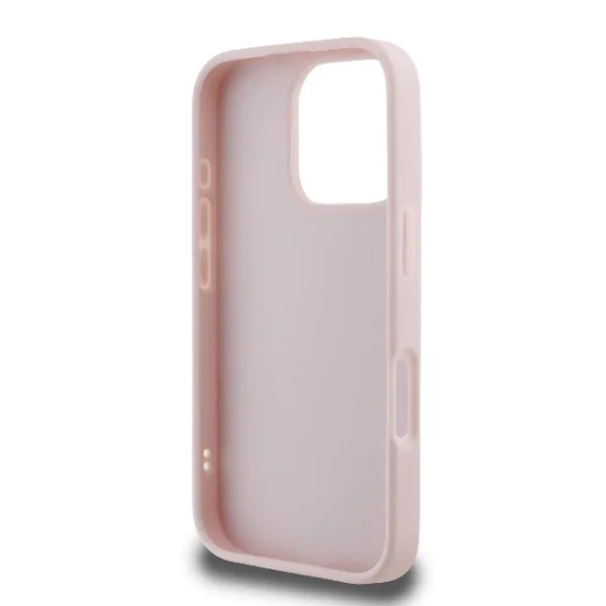 Калъф за iPhone 16 Pro - Karl Lagerfeld Diagonal Quilted Script (KLHCP16LPQQDSMGP) - Розов