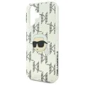 Калъф за iPhone 16 - Karl Lagerfeld IML Luxury Electroplated (KLHCP16SHKLLPKKHT) - Transparent Karl Head