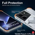 Калъф за Tecno Pova 5 Pro - Удароустойчив Clear Clear Silicone - Clear
