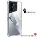 Калъф за Tecno Pova 5 Pro - Удароустойчив Clear Clear Silicone - Clear