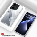 Калъф за Tecno Pova 5 Pro - Удароустойчив Clear Clear Silicone - Clear