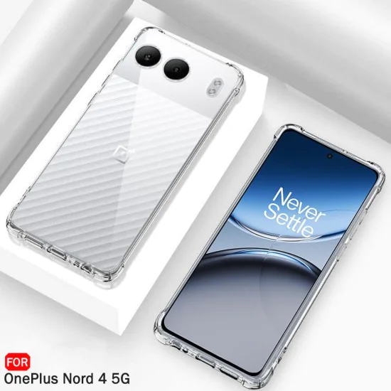 Калъф за OnePlus Nord 4 - Удароустойчив Clear Clear Silicone - Clear