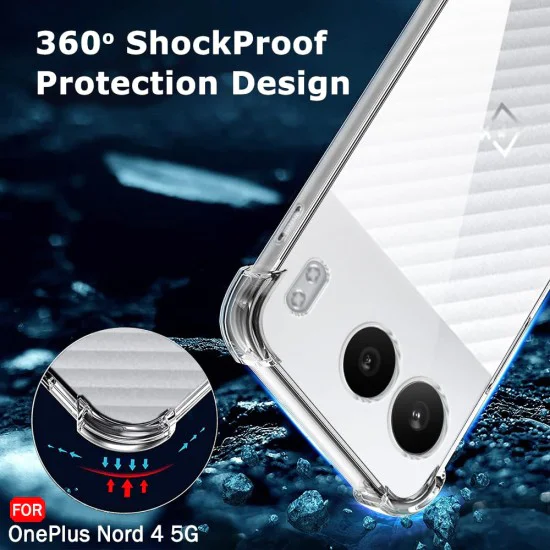 Калъф за OnePlus Nord 4 - Удароустойчив Clear Clear Silicone - Clear