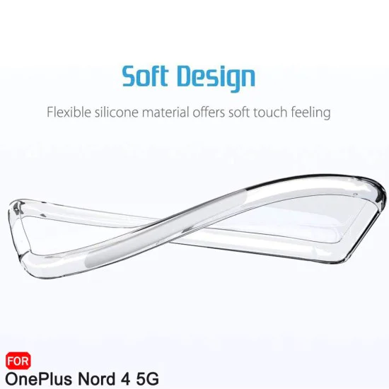Калъф за OnePlus Nord 4 - Удароустойчив Clear Clear Silicone - Clear
