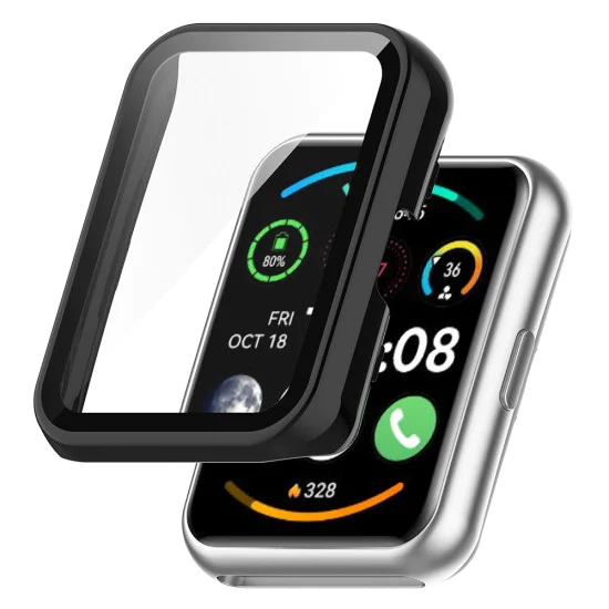 Протектор за Huawei Watch Fit 2 + Протектор - Defense360 Pro - Черен