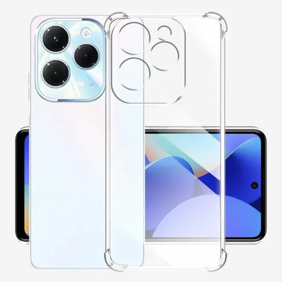 Калъф за Infinix Hot 40 / 40 Pro - Удароустойчив Clear Clear Silicone - Clear