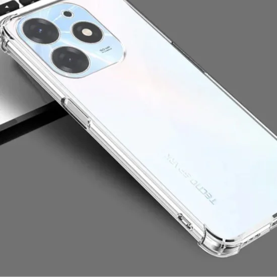Калъф за Infinix Hot 40i - Удароустойчив прозрачен силикон - прозрачен