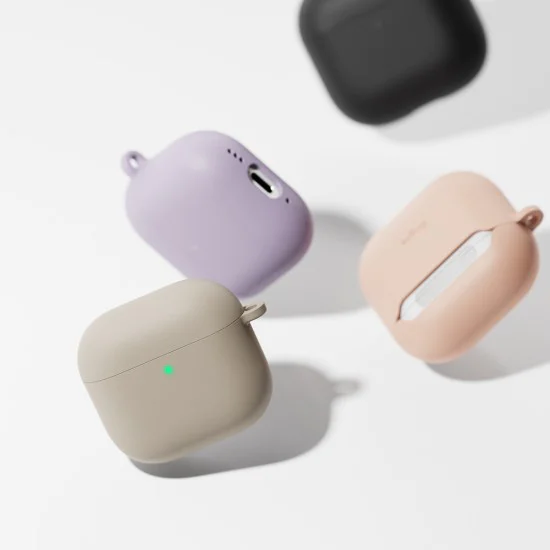 Калъф за AirPods 4 - Силиконов Ringke - Светло лилав