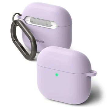 Калъф за AirPods 4 - Силиконов Ringke - Светло лилав