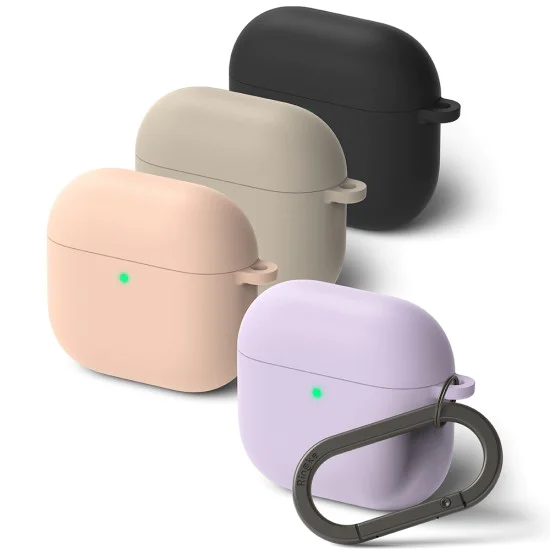Калъф за AirPods 4 - Силиконов Ringke - Светло лилав