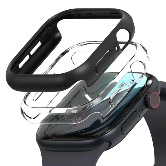 Протектор за Apple Watch 10 42mm (комплект 2) - Ringke Slim - Clear / Matte Black
