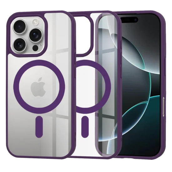 Калъф за iPhone 16 Pro - MagSafe Pro - Лилав