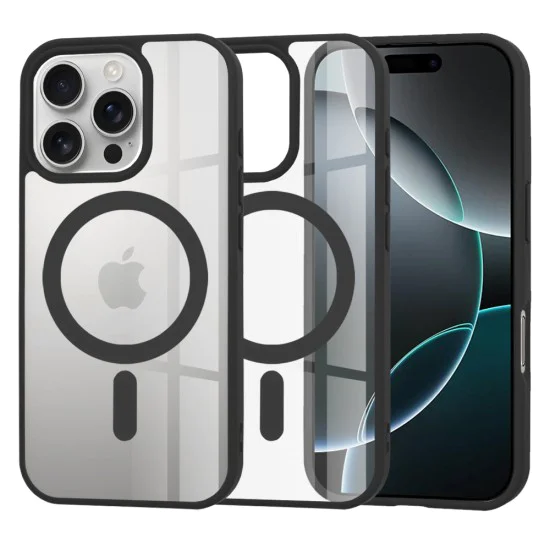 Калъф за iPhone 16 Pro - MagSafe Pro - черен