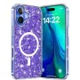 Калъф за iPhone 16 Plus - Sparkly Glitter MagSafe - Лилав