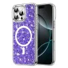 Калъф за iPhone 16 Pro Max - Sparkly Glitter MagSafe MagSafe - Лилав