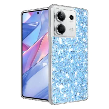 Калъф за Xiaomi Redmi Note 13 5G - Sparkly Glitter - Techsuit - Син