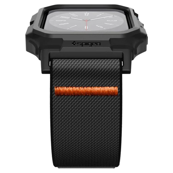 Протектор за Apple Watch 10 42 мм + каишка - Spigen Lite Fit Pro - черен мат