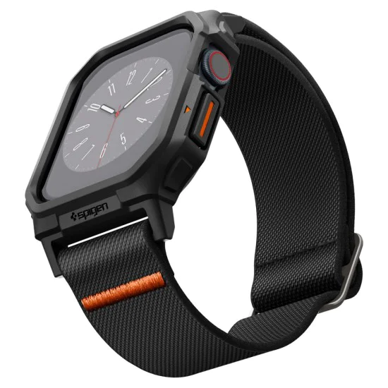 Протектор за Apple Watch 10 42 мм + каишка - Spigen Lite Fit Pro - черен мат