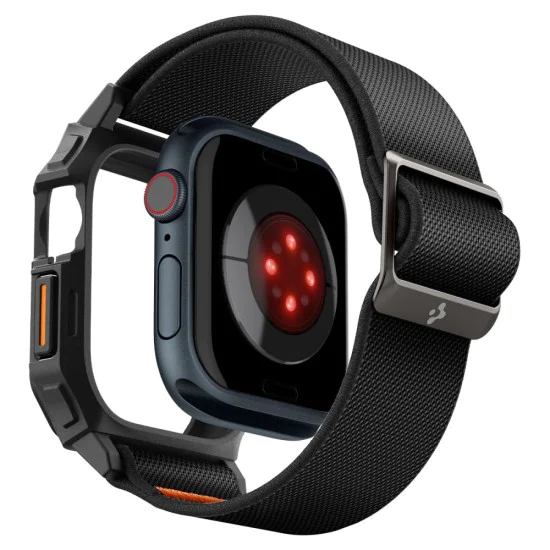 Протектор за Apple Watch 10 42 мм + каишка - Spigen Lite Fit Pro - черен мат