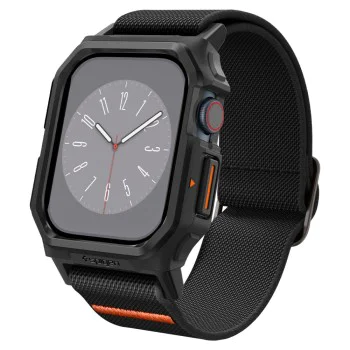 Протектор за Apple Watch 10 42 мм + каишка - Spigen Lite Fit "Pro" - черен мат