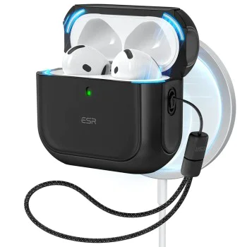 Калъф за Apple AirPods 4 - ESR Orbit Hybrid HaloLock - черен