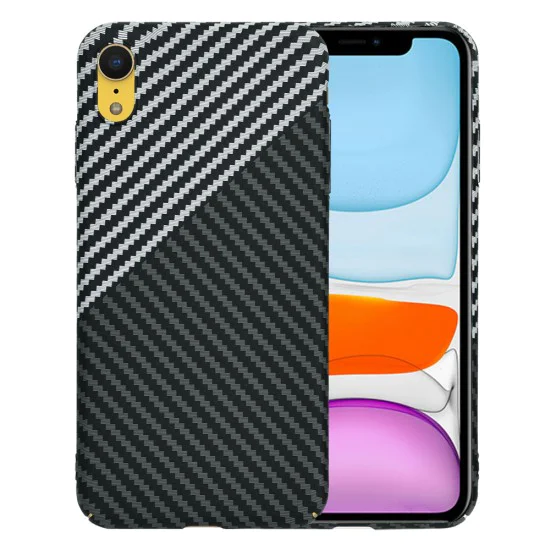 Калъф за iPhone XR - Carbonite FiberShell - Stealth Gray