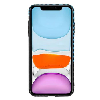 Калъф за iPhone XR - Carbonite FiberShell - Blue Pulse