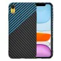 Калъф за iPhone XR - Carbonite FiberShell - Blue Pulse