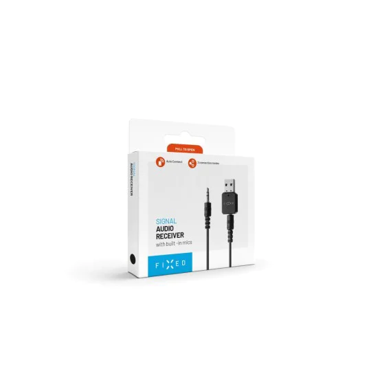 Аудио приемник с микрофон, Bluetooth - фиксиран (FIXSIG-BK) - черен
