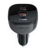 Зарядно за кола B14 – Acefast, 2x USB-C, USB, 165W, бързо зареждане, интелигентен контрол на температурата – черно
