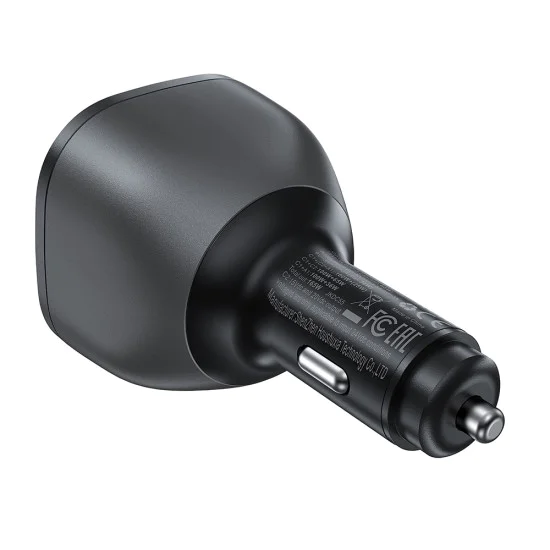 Зарядно за кола B14 – Acefast, 2x USB-C, USB, 165W, бързо зареждане, интелигентен контрол на температурата – черно