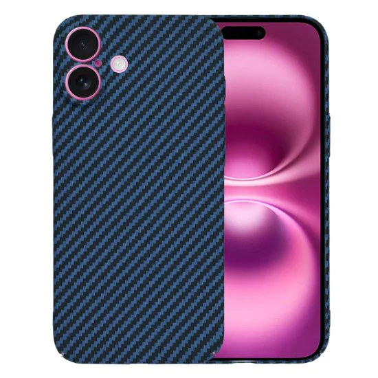 Калъф за iPhone 16 Plus - Carbonite FiberShell - Cyan