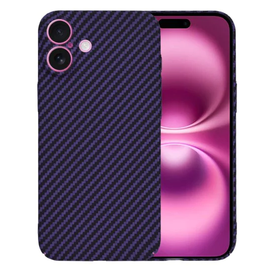 Калъф за iPhone 16 Plus - Carbonite FiberShell - Лилав