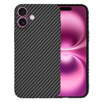 Калъф за iPhone 16 Plus - Carbonite FiberShell - Черен